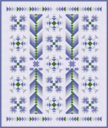 Among the Pines Quilt Pattern PM728 From Pieces From My Heart -   Portugal